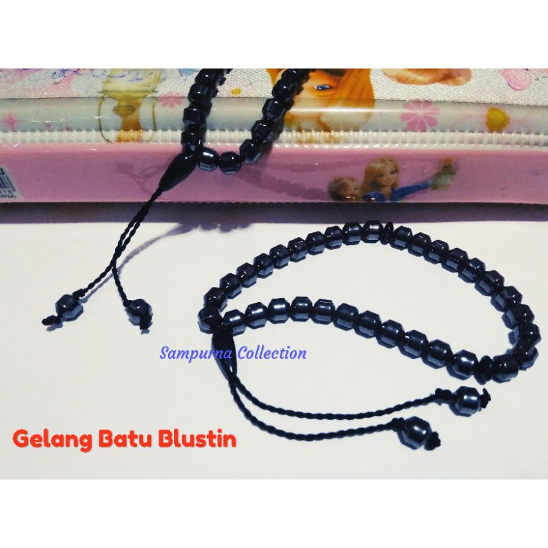 Gelang Tasbih Blustin / Gelang Kesehatan Batu Blustin 33 Butir