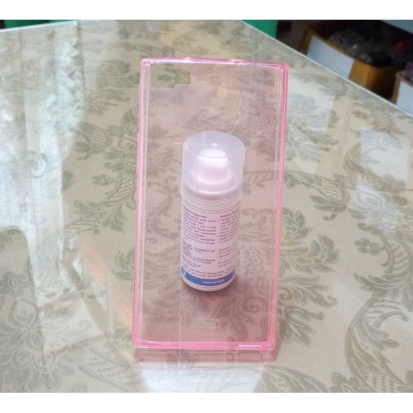 TRANSPARENT TPU CASE INFINIX ZERO 3 PINK