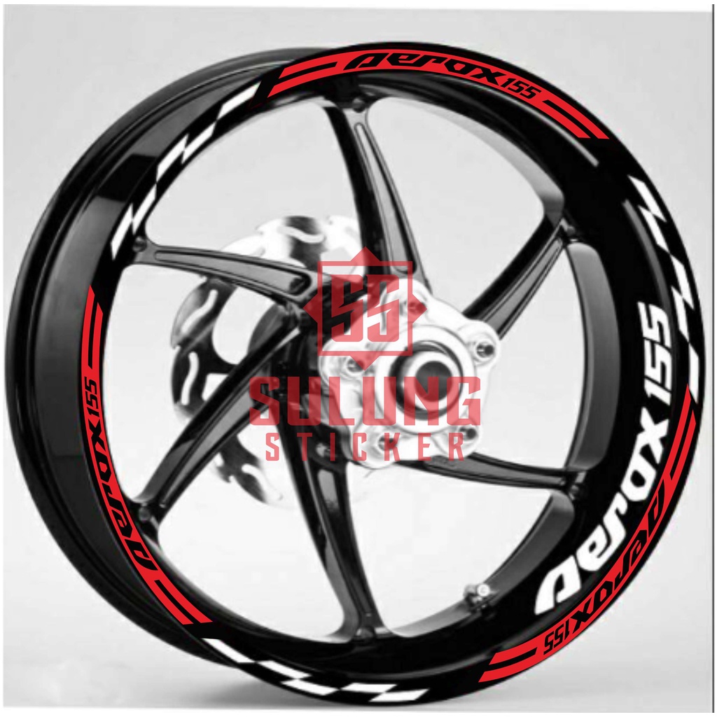 Stiker Lis Velg Motor Yamaha Aerox 155 Cutting Sticker Variasi Pelek Aksesoris Keren