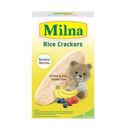 Milna Rice Crackers Banana Berries 20 gr