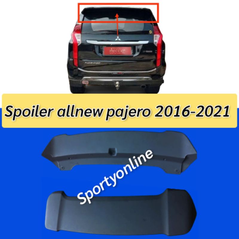 Spoiler allnew pajero 2016-2021 ori