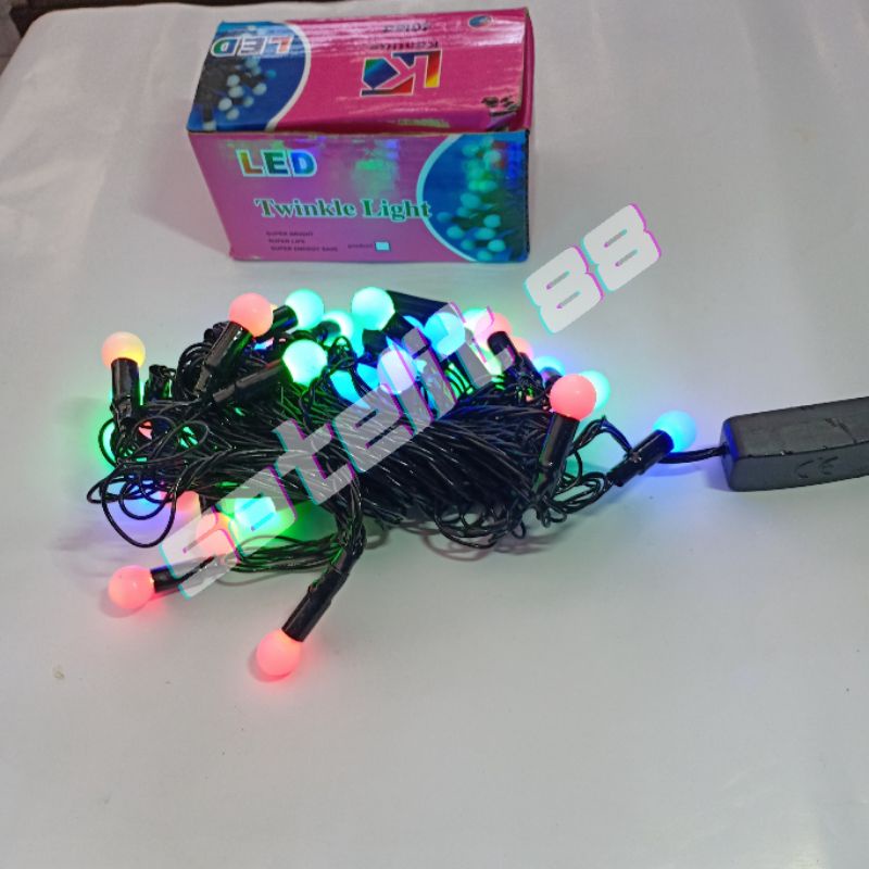 LAMPU HIAS LED BULAT WARNA WARNI