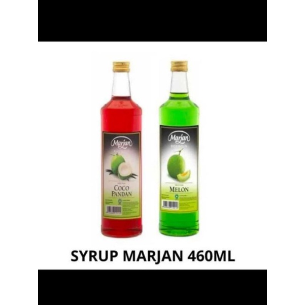 

Sirup Marjan rasa cocopandan dan rasa melon uk 460ml exp 2025.