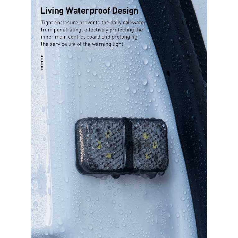 Cuci Gudang Baseus Lampu LED Pintu Mobil Door Open Warning Light 2 PCS - CRFZD-01