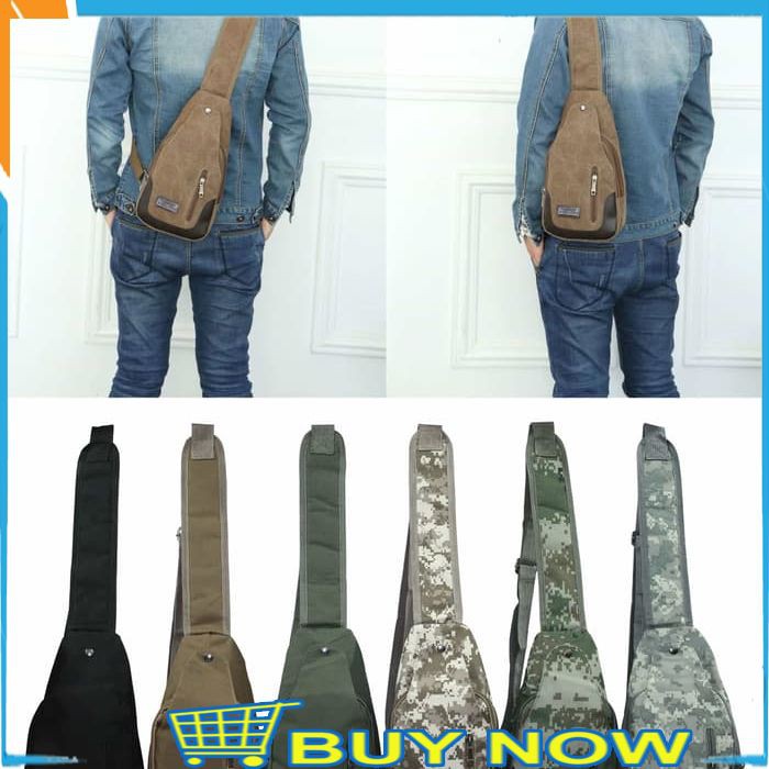 Bodypack Bag Tas Selempang Pria Men Sling Shoulder Bag Tas Slempang Tactical Army RZ 341