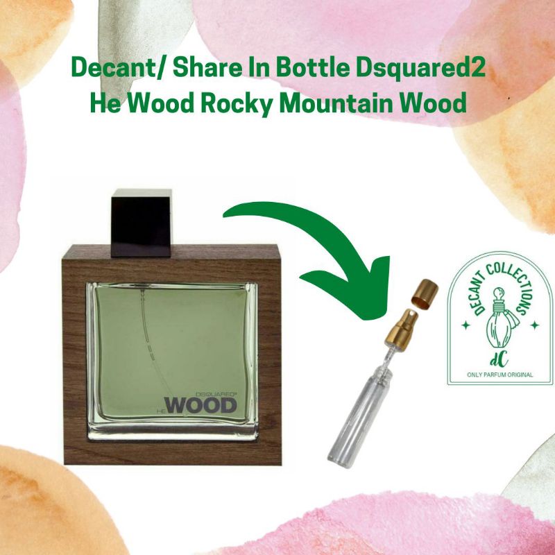 Decant/ Share In Bottle Dsquared2 He Wood Rocky Mountain Wood EDT