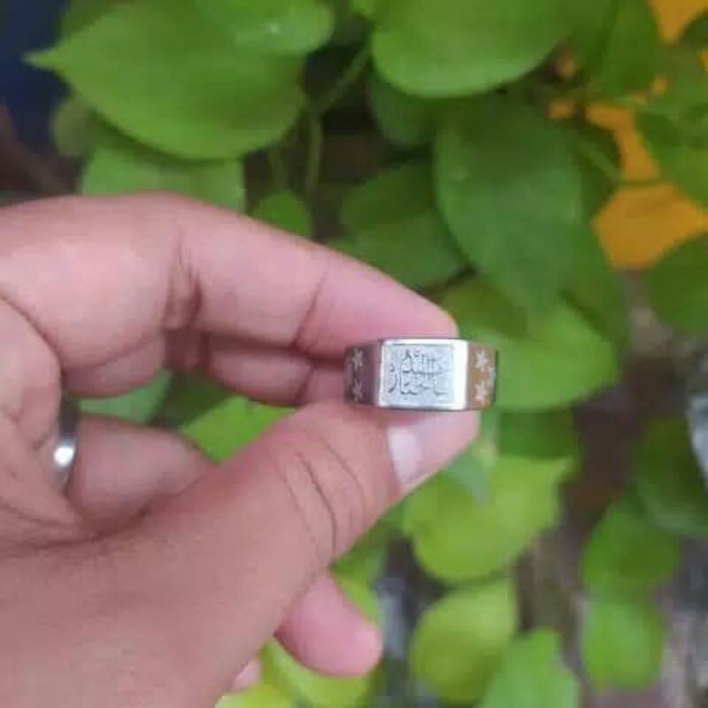 cincin khotam stainlees steel anti karat
