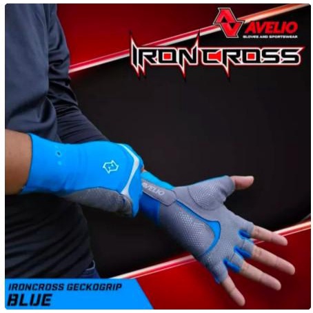 Sarung Tangan Sarung Tangan Sepeda Avelio Ironcross Biru Original Seli Mtb Roadbike