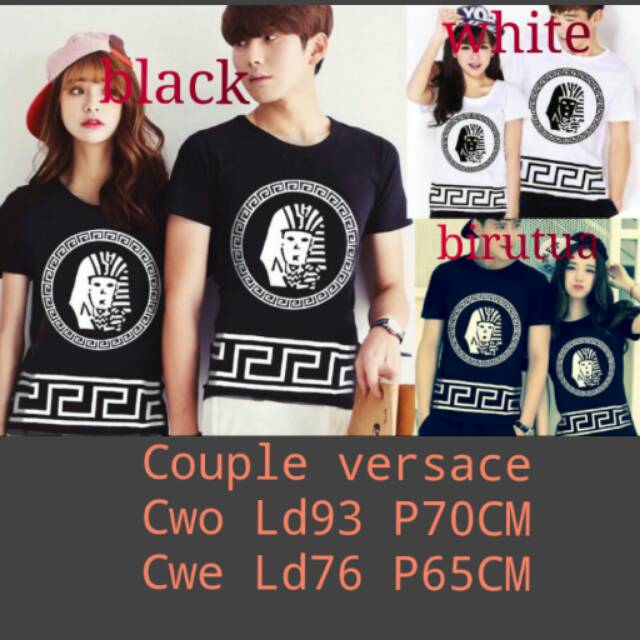 Couple kaos versace