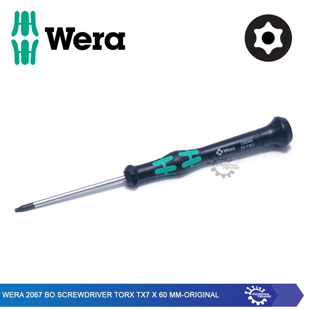 BO Screwdriver Torx TX7 x 60 mm - Original Wera 2067