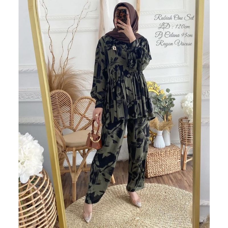 avoca one set/baju setelan wanita kekinian/baju wanita kekinian/setelan wanita kekinian