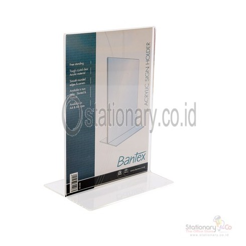

Bantex Stand Up Sign Holder A5 Transparent #8855