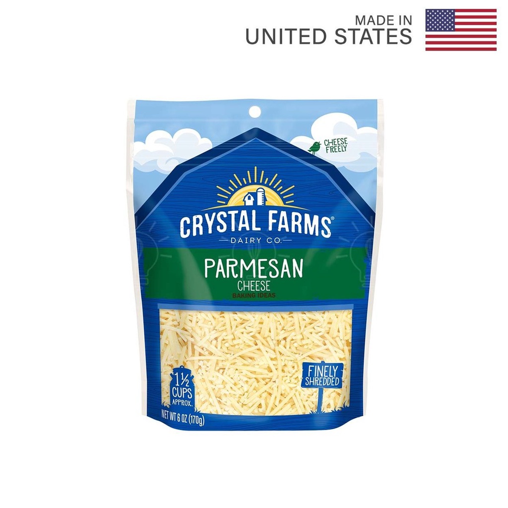 

crystal farms parmesan cheese 170 gr
