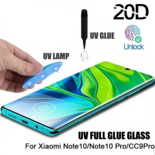 Nano Liquid UV Light Curved Tempered Glass xiaomi mi note 10 pro mi 10 mi 10 PRO Full antigores