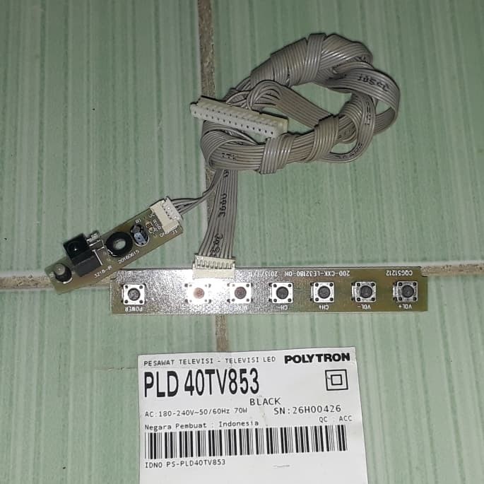 Remote Sensor IR Tombol Polytron PLD 40TV853