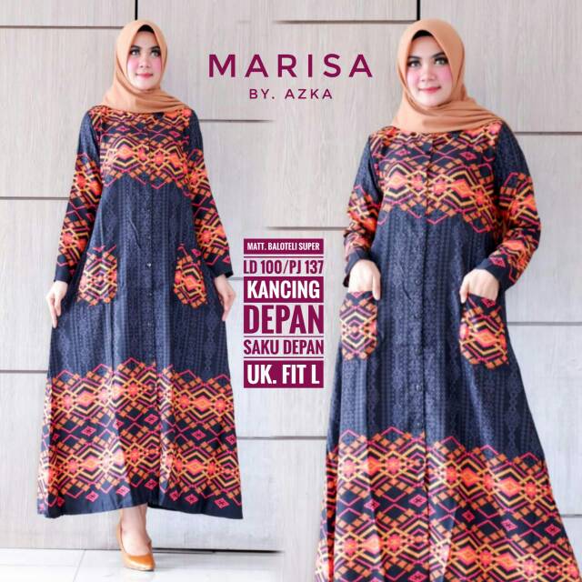 Dress gamis Marisa by Azka