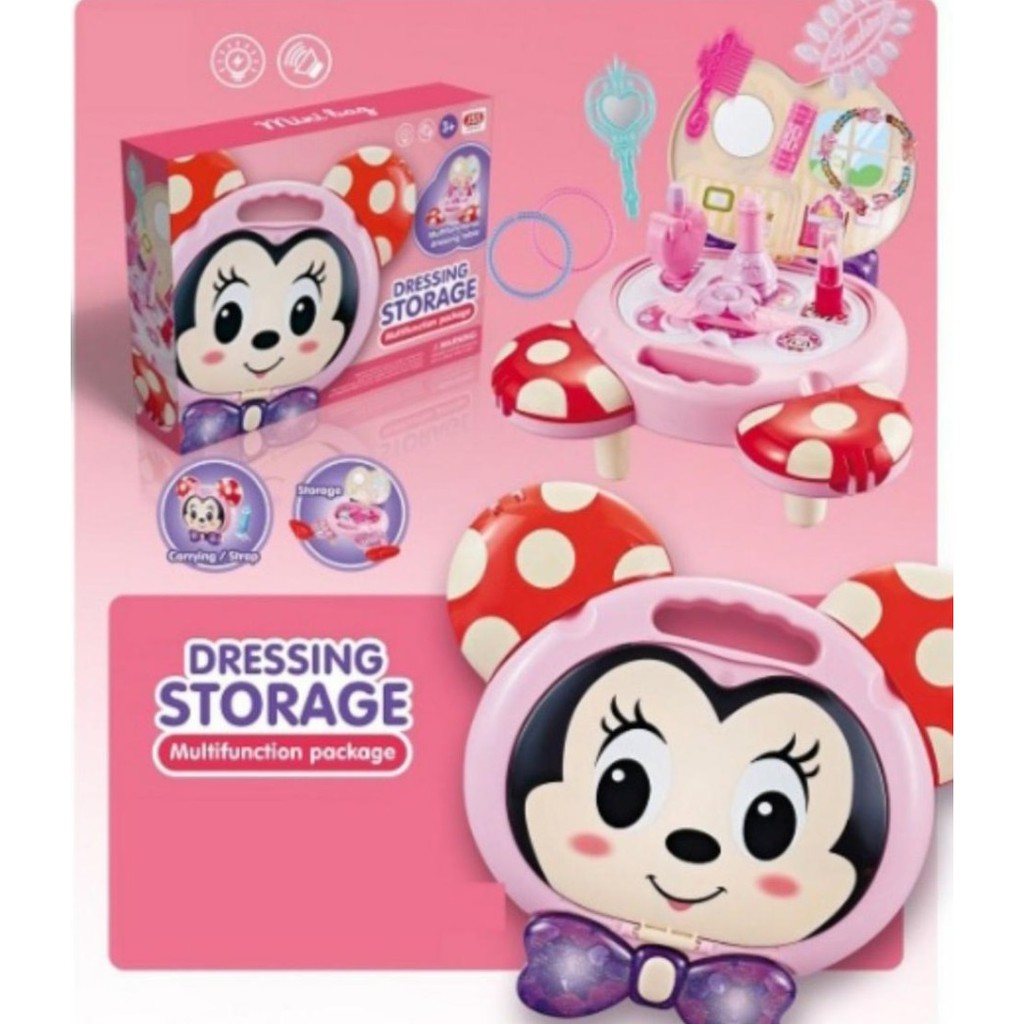 mwn.toys Mainan Dandan Dressing Storage Pink No.9928