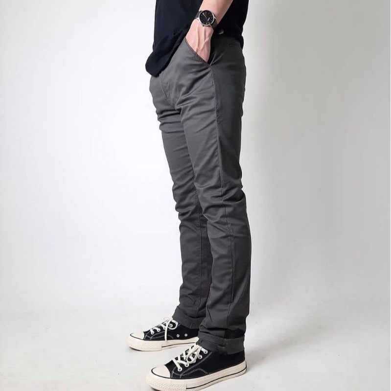 celana Chino panjang pria slimfit full acc terbaru