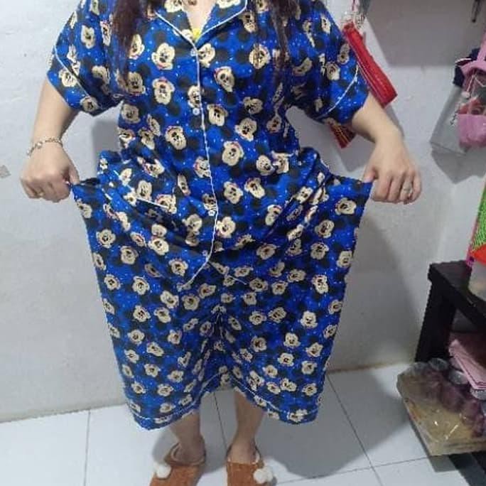 Baju Tidur Piyama/Super Jumbo/Hotpants Ld 130 Cm/Mickey Mouse G45 Original