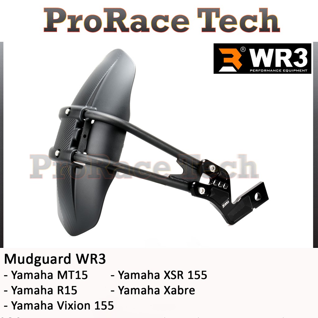 Jual Mudguard / Mud Guard WR3 Yamaha XSR 155 / MT 15 / R15 V3 / Vixion