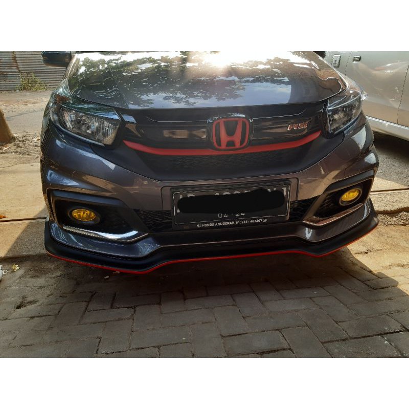 front lips honda mobilio rs list merah