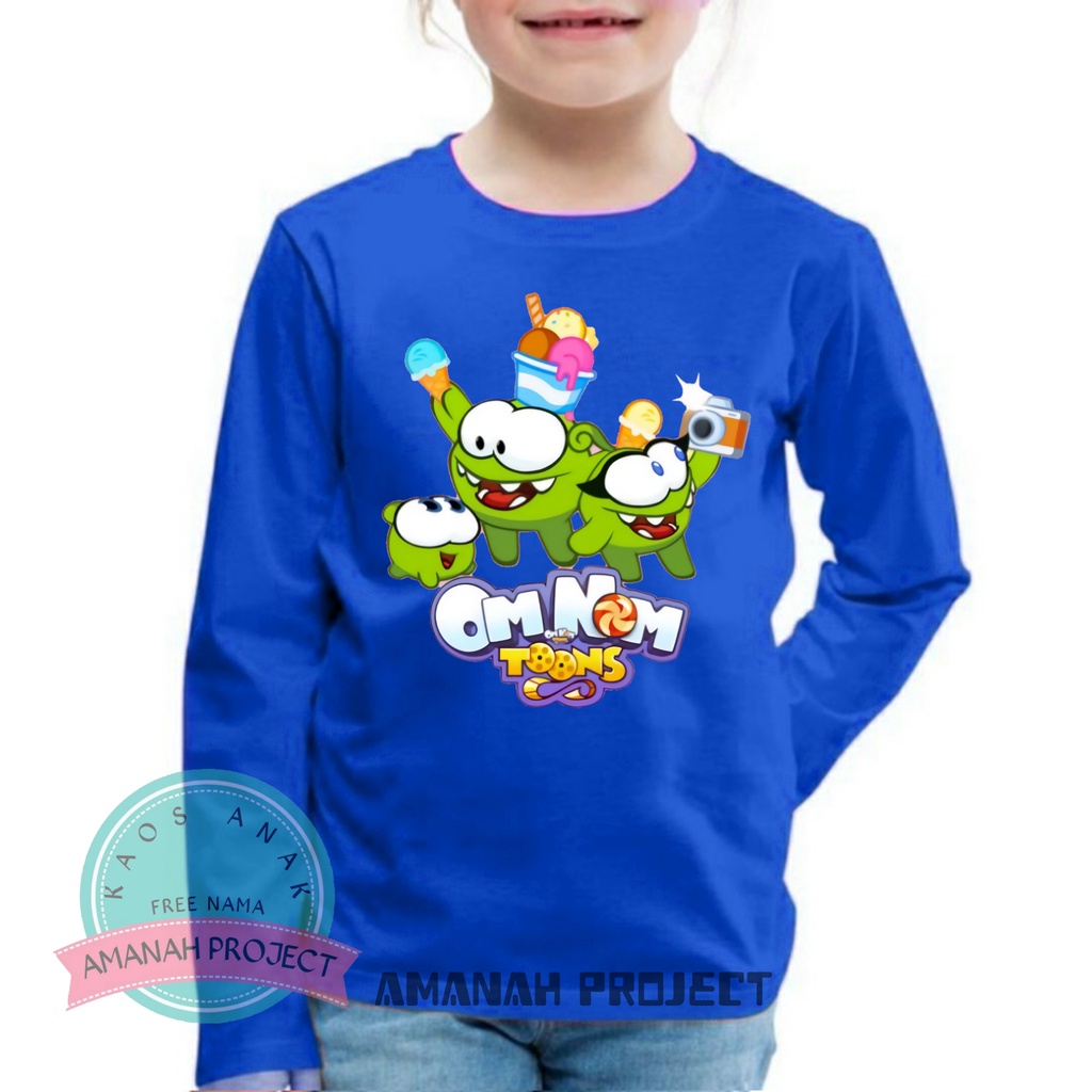 BAJU ANAK LENGAN PANJANG OM NOM BAHAN PREMIUM