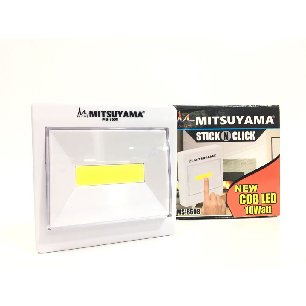 LAMPU LED TEMPEL EMERGENCY LAMP MITSUYAMA STICK N CLICK MS-8508 COB LED