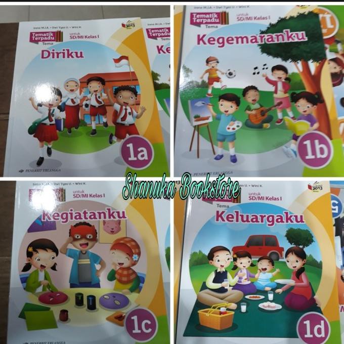 

PAKET BUKU TEMATIK TERPADU SD/MI KELAS 1 JILID A/B/C/D.K13.ERLANGGA