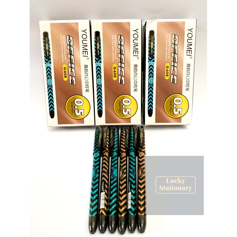 

Pulpen Youmei Gel/Pulpen Gel Youmei/Pen Gel Youmei 0.5mm Motif Garis Metalik seri G-658