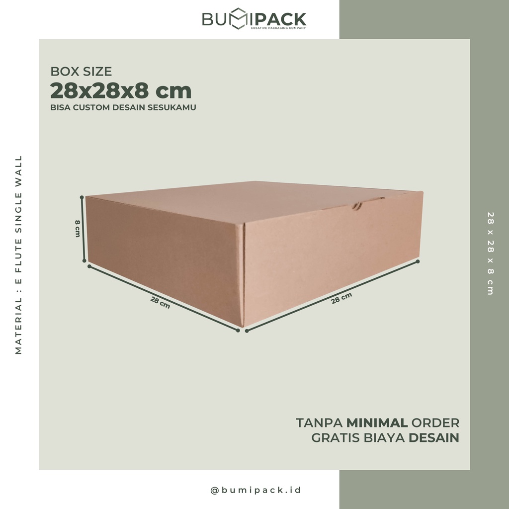 

Kardus packing box hampers kardus hampers dus packing box packing box packaging - Box 28x28x8 cm