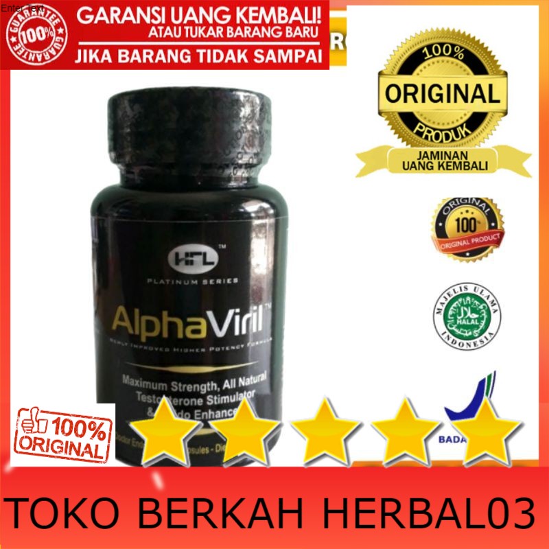 100% ASLI OBAT KUAT PRIA SEX TAHAN LAMA ALPHA VIRIL HERBAL SUPLEMEN DALAM BERCINTA