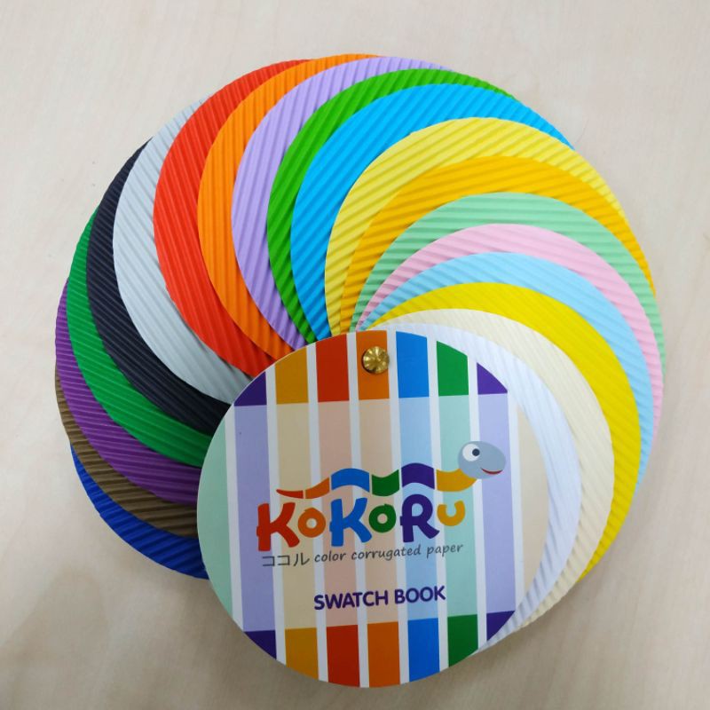 Kokoru color corrugated paper swatchbook