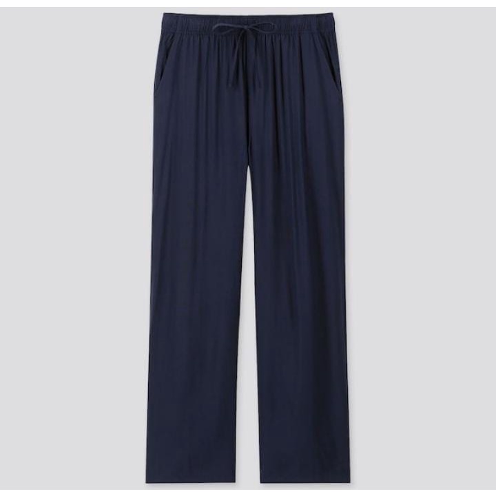 KULOT PANJANG UNIQLO/KULOT RAYON PREMIUM UNIQLO RELACO-NAVY BLUE