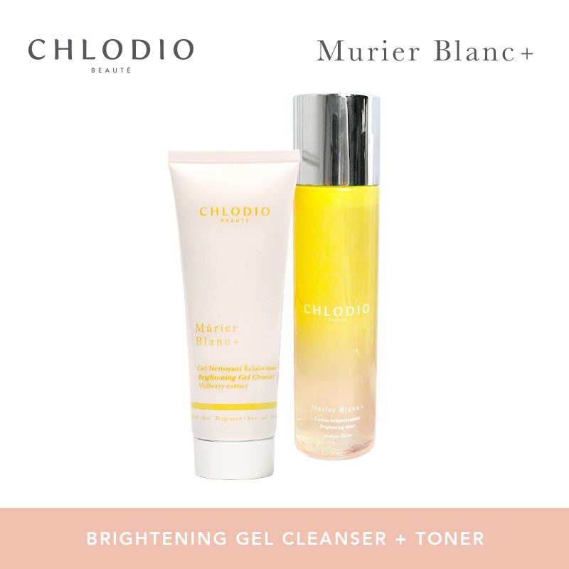 

CHLODIO Murier Blanc+ Brightening Skincare Routine Pack A Cleanser-Toner