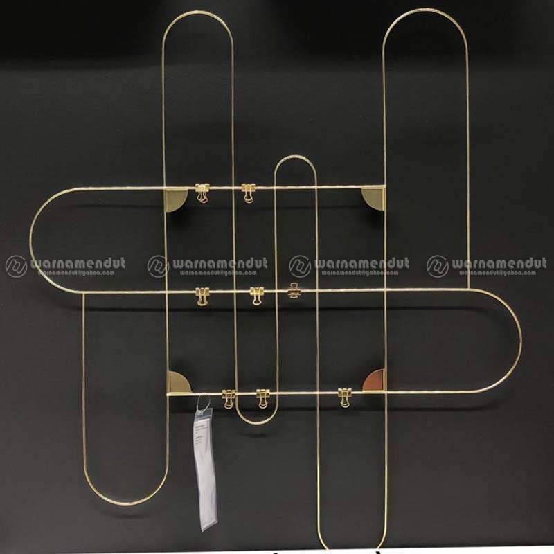

WEO IK6288 KORS Papan memo besi pengumuman pinboard dg klip 80x71 cm