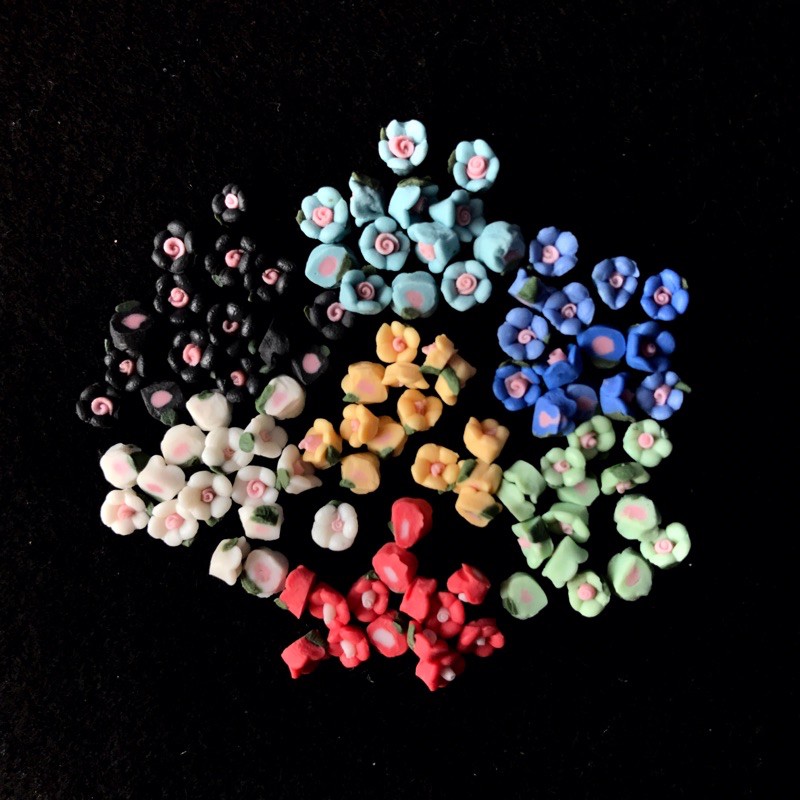 BUNGA CANDYTUFT BAHAN CRAFT BAHAN TASBIH DIGITAL BLING BLING