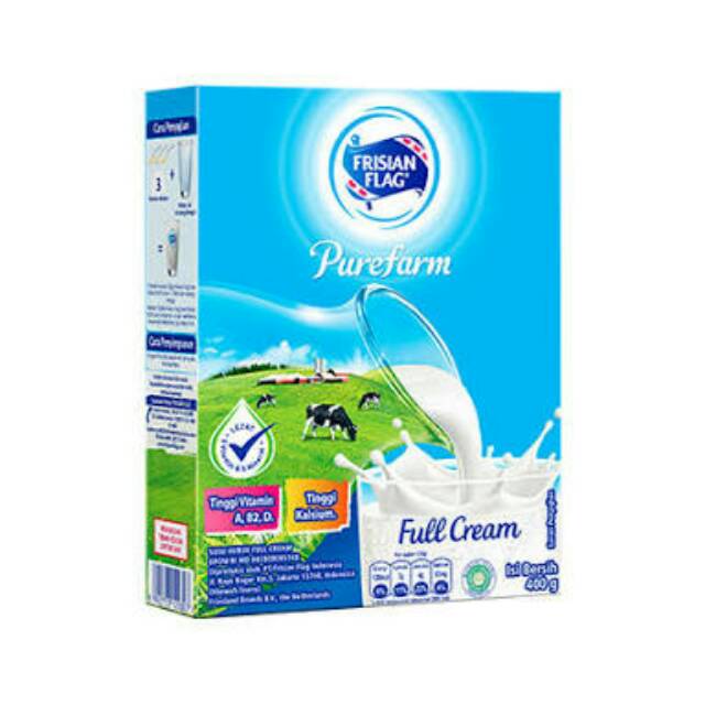 Susu Bubuk Frisian Flag Susu Bendera Purefarm 400gram Shopee Indonesia