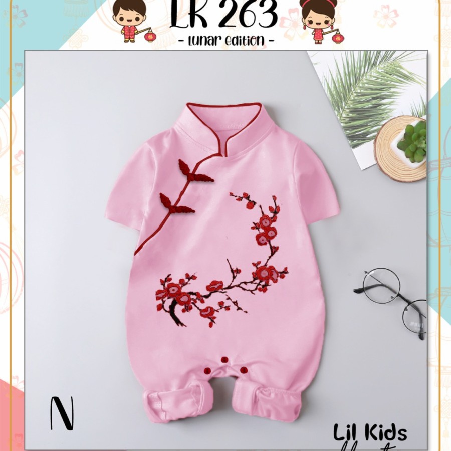 QUEEN BJ291 baju jumper imlek anak bayi 0-18 bulan laki perempuan jumper xincia baby balita-1