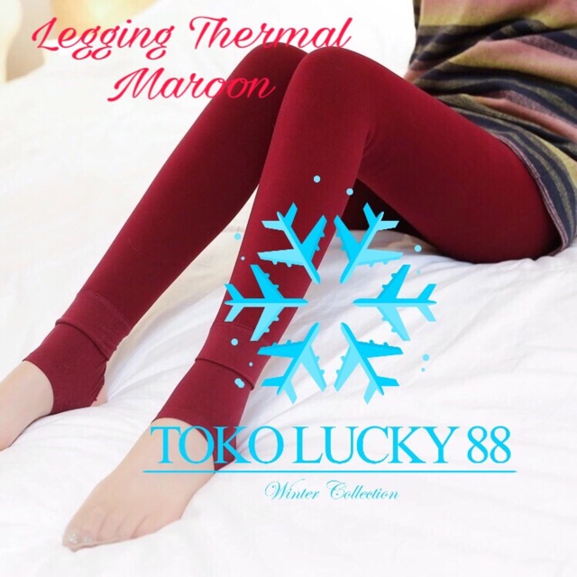 IMPORT MOLLAD Legging Thermal Celana Lapis Bulu Winter Musim Dingin