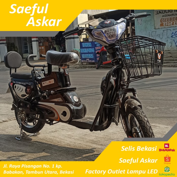 OLAHRAGA SEPEDA SEPEDA LISTRIK SELIS E-BIKE VOLTA TYPE 202 KHUSUS JABODETABEK ORIGINAL-PROMO-SALE