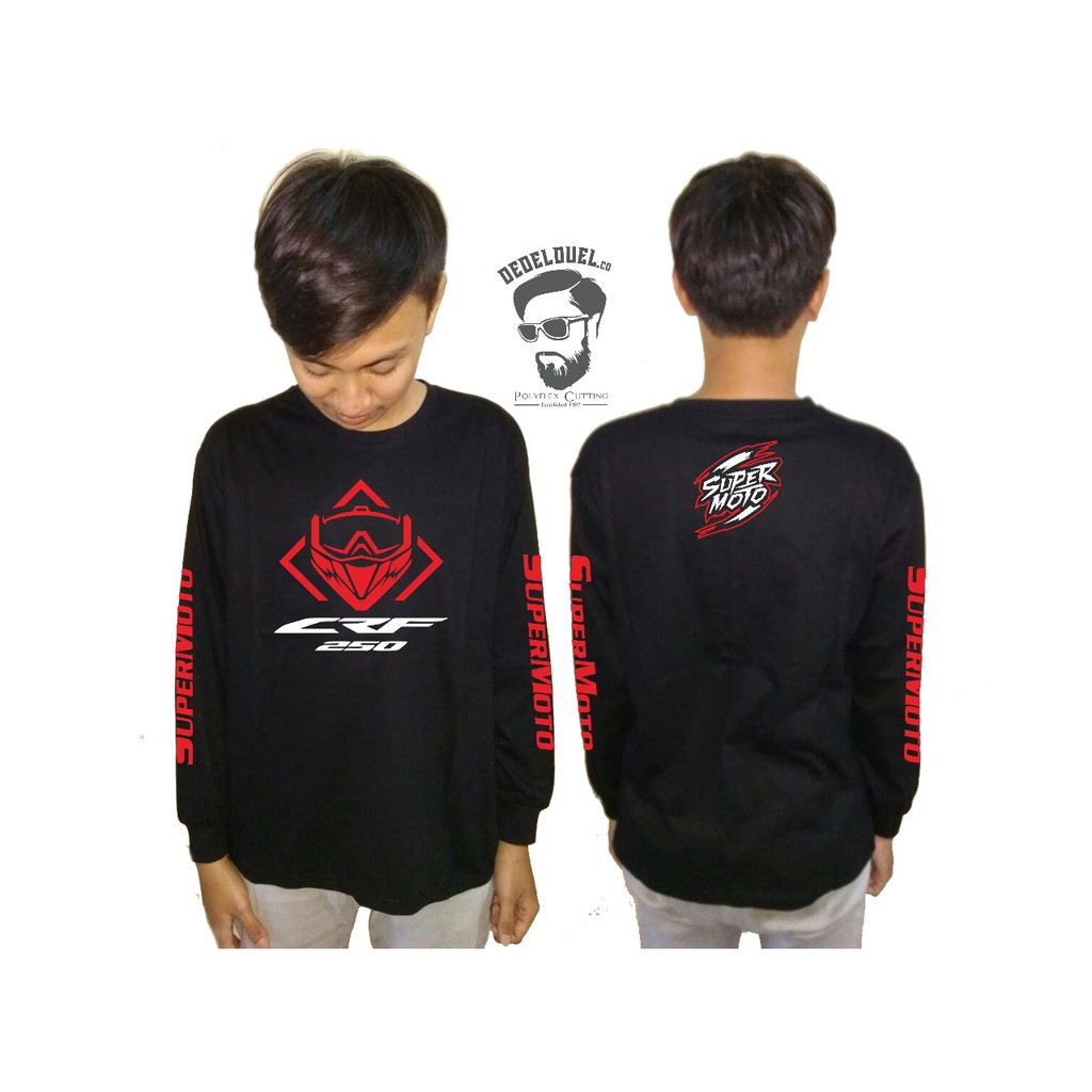 Kaos baju t shirt lengan panjang motor honda crf 250