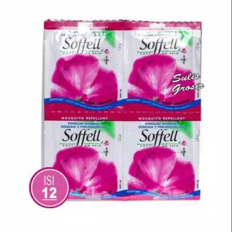 Soffell Lotion Renteng (12sachet @6ml) Soffel Jeruk, Geranium