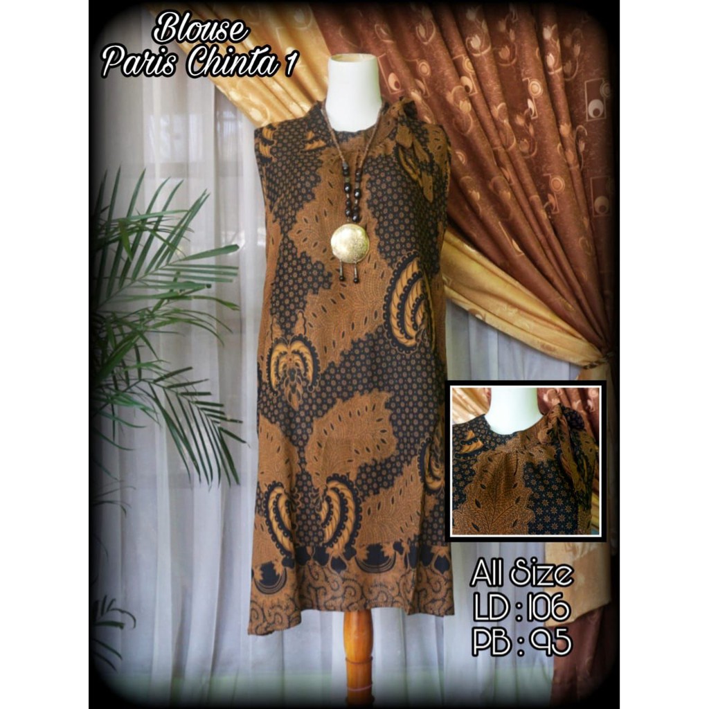 BLOUSE PARIS CINTA|BLOUSE BATIK PARIS 2706
