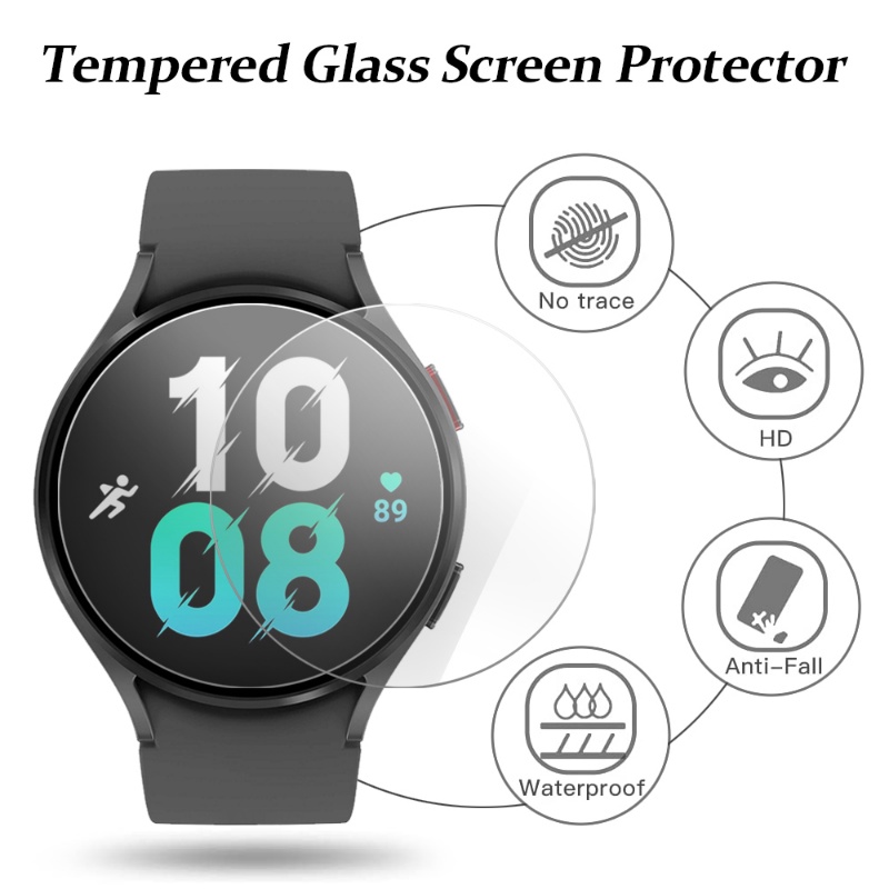 Pelindung Layar Full Cover Anti Gores Sensitivitas Tinggi 40 / 44MM Untuk Samsung Galaxy Watch 5