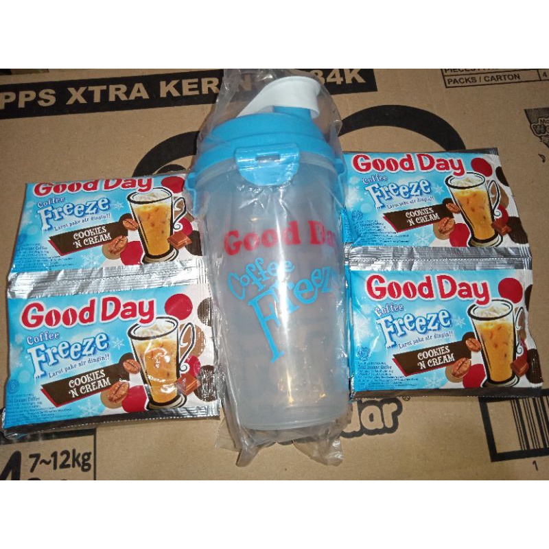 Good day freeze cookies N cream 20pcs +  good day shaker