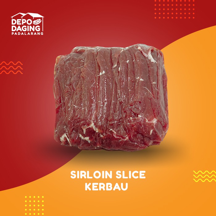 

Daging Slice Sirloin Kerbau - Slice Has Luar - Teriyaki / Shabu-Shabu - 500 gram