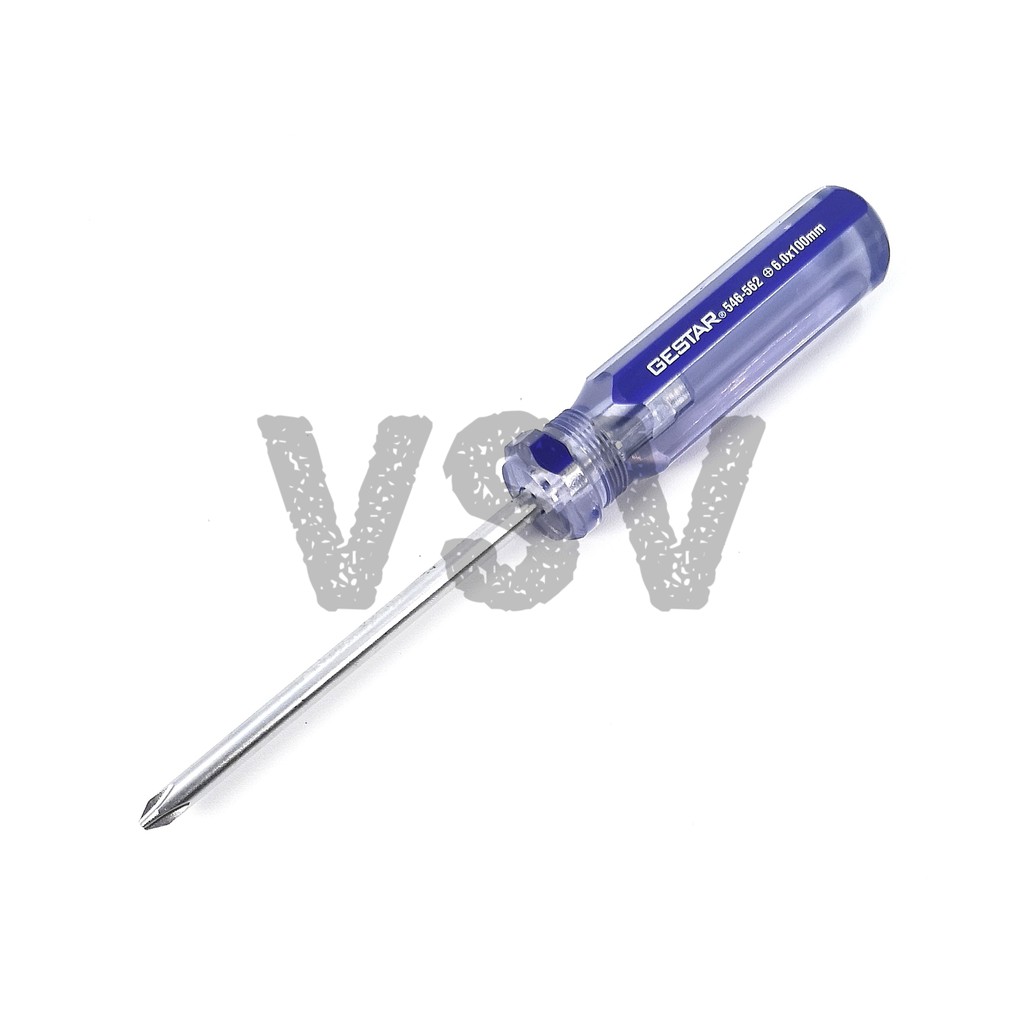 GESTAR Mechanical screwdriver (+)6x100mm Obeng crystal Obeng plus