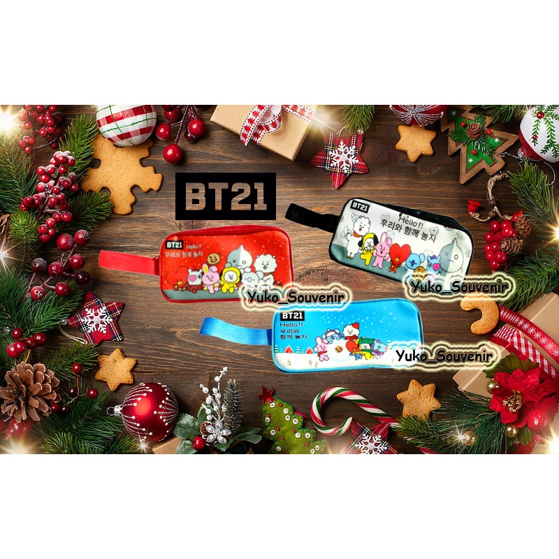 

Tempat Pensil BT21 Natal Kotak Pensil Souvenir Natal Bangtan BoysTempat Pensil Natal
