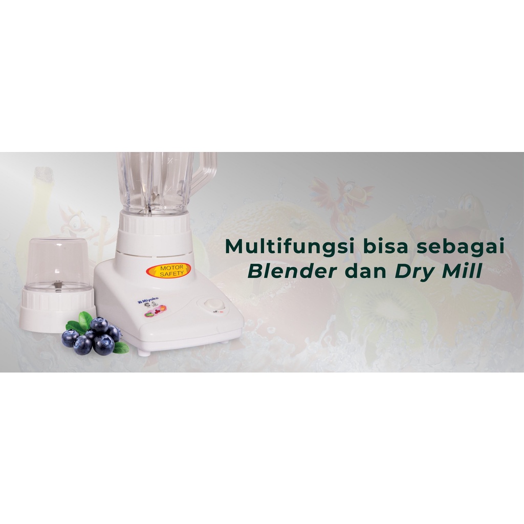 Miyako BL-301-PLW Blender Gelas Plastik 1 Liter