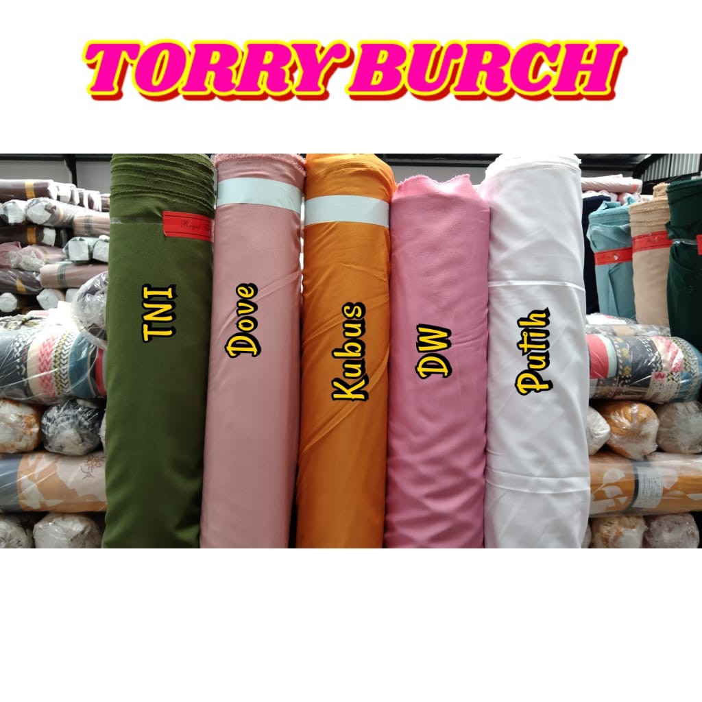 Kain Bahan Gamis - Kain Hijab Halus Tory Burch (1 Roll)